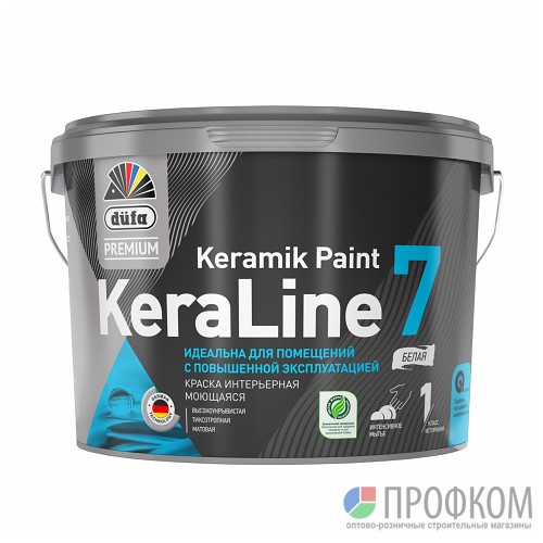 Краска водно-дисп.  KeraLine 7  база1  2,5л DufaPremium