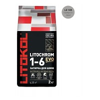 Затирка LITOCHROM 1-6 EVO LE 105 серебристо-серый (2 кг)